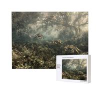 Phayah Granchio sul fondo del lago puzzle per adulti 500 pezzi. Decorazione per la casa festa di compleanno per uomini donne 20,4 x 38,1 cm