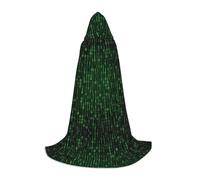 PHAYAH Hacker Era Pattern Halloween Adulto Cappuccio Vestaglia Mantello, Donne Uomini Halloween Dress Up Party Cosplay Costumi M