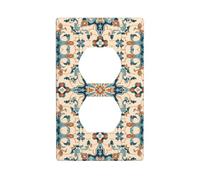 Phayah Infinite Cycle Flowers Pattern Outlet Covers Wall Plate Presacolo Duplex Interruttore Luce Piastra di Copertura Singola Doppia Spina Elettrica Piastra