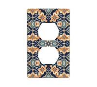 Phayah Infinite Loop Flower Pattern Outlet Covers Piastra a muro Presa Duplex Interruttore Luce Piastra di copertura Singola Doppia Spina Elettrica Piastra