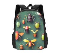 PHAYAH Insect Atlas Modello Leggero 16.5 In Borsa Del Computer Portatile Per Le Ragazze Donne Casual Spalle Zaino