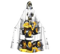 PHAYAH Koala Learning to Drive Pattern Halloween stregoneria stregoneria con cappuccio mantello con cappuccio Natale felpa cosplay festa in maschera costume regalo