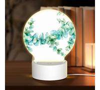 Phayah Lampada da notte con motivo a rami di foglie di bacche con sensore dal tramonto all'alba, lampada a LED per corridoi, camere da letto, camere dei bambini, scale