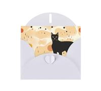 PHAYAH Lynx Pattern - Biglietti di auguri (10 pezzi) con buste bianche, adatti per anniversari di matrimonio e inviti per feste