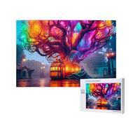 Phayah Magic Tree Cottage Puzzle per adulti 1000 pezzi. Decorazione per la casa festa di compleanno per uomini e donne 29,5 x 19,7