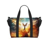 Phayah Magic Tree Wings Borsone da viaggio Weekender Pernottamento Palestra Tote per donne ragazze Borsa a tracolla per allenamento resistente all'acqua, nero, taglia unica, Nero, One Size