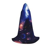 PHAYAH Magico modello subacqueo Halloween stregoneria stregoneria con cappuccio mantello Natale felpa con cappuccio Cosplay festa in maschera vestito regalo piccolo