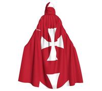 PHAYAH Mantello con cappuccio con bandiera delle isole Wallis e Futuna, per adulti, neutro, mantello con cappuccio, per cosplay, Halloween, strega, festa di Natale