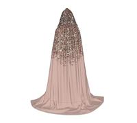 PHAYAH Mantello con cappuccio per adulti rosa rosa fard per travestimento cosplay Halloween strega mantello festa di Natale vestaglia M