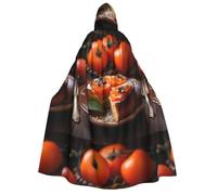 PHAYAH Mantello con cappuccio strega costumi di Halloween stregoneria | Cachi secchi modello pancake mantello costume cosplay mascherata donne uomini vestaglia danza fumetti congressi