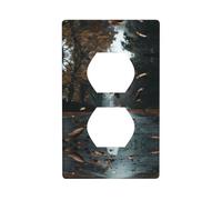 Phayah Maple Leaf Trail Patterndecorative Outlet Covers Presa Duplex Interruttore Luce Piastra Singola Doppia Spina Coperture