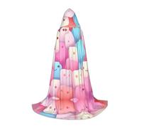 PHAYAH Marshmallow Cubo Modello Mantello Con Cappuccio Mantello Strega Costumi di Halloween Per Cosplay Costume Mascherata Donne Uomini Robe S
