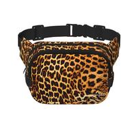 Phayah Marsupio a righe su leopardi, unisex, con cinghia regolabile, per allenamento all'aperto, viaggi, casual, corsa, escursionismo, ciclismo
