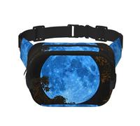 Phayah Marsupio Blue Moon, marsupio per uomo, donna, allenamento, viaggi, stile casual, corsa, escursionismo, ciclismo, marsupio