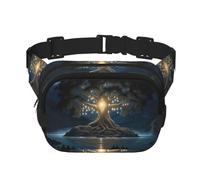 Phayah Marsupio con albero della saggezza antica, per uomini, donne, allenamento, viaggi, stile casual, corsa, escursionismo, ciclismo, marsupio