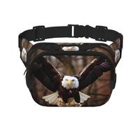 Phayah Marsupio con aquila che vola nel cielo, per uomini e donne, marsupio per viaggi, escursionismo, corsa, sport all'aria aperta