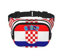 Phayah Marsupio con bandiera della Repubblica di Croazia, unisex, con cinghia regolabile, per allenamento all'aperto, viaggi, casual, corsa, escursionismo, ciclismo
