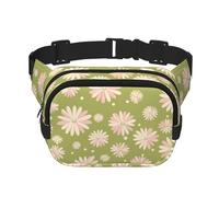 Phayah Marsupio con motivo crisantemo fresco per uomini e donne, marsupio per viaggi, escursionismo, corsa, sport all'aria aperta