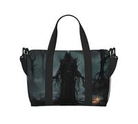 Phayah Monster In The Woods Borsone da viaggio Weekender Pernottamento Palestra Tote per donne ragazze Borsa a tracolla Allenamento Resistente all'acqua, Nero, Taglia unica, Nero, One Size