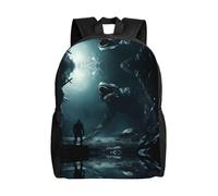 PHAYAH Monster Under The Sea Modello Leggero 16 In Laptop Bag Per Le Ragazze Donne Casual Spalle Zaino