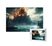 Phayah Mysterious City in The Sea Puzzle da 1000 pezzi per puzzle puzzle in legno per famiglia amico Home Decor Wall Art 29,5 x 50 cm