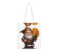 PHAYAH Nani che tengono un fiore borse di tela multiuso riutilizzabili perfette per la spesa, lo shopping quotidiano e i viaggi