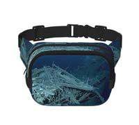 Phayah Naufragio Sotto il Mare Uomini Donne Hip Marsupio Con Cinghia Regolabile Per Allenamento All'aperto Viaggi Casual Corsa Escursionismo Ciclismo