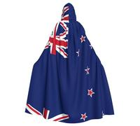 PHAYAH New Zealand Flag Pattern Halloween stregoneria stregoneria con cappuccio mantello Natale felpa con cappuccio Cosplay festa in maschera vestito regalo costume