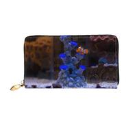 PHAYAH Pesce Pagliaccio By The Reef Modello Portafoglio Donna Pochette Lunga Zip Intorno Viaggio Borsa In Pelle Grande Capacità Porta Carte Di Credito