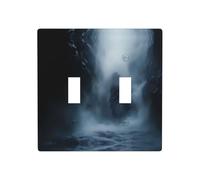 Phayah Piastre decorative per interruttore della luce, motivo "Evil In The Mist", per bagno, camera da letto, cucina, 11,4 x 11,4 cm