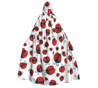 PHAYAH Poncho con cappuccio Christma felpa con cappuccio Halloween | Divertente poncho con cappuccio con motivo coccinella per cosplay, Halloween, feste in maschera