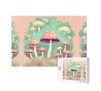 Phayah Puzzle a forma di fungo da sogno, 300 pezzi, puzzle in legno per famiglia, amico, decorazione per la casa, arte da parete, 40 x 28 cm