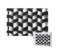 Phayah Puzzle a mosaico a onde bianche e nere per adulti, 1000 pezzi, decorazione per la casa, festa di compleanno per uomini e donne, 75 x 50 cm