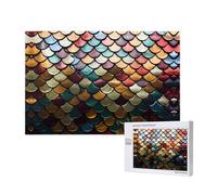 Phayah Puzzle a squame colorate per adulti 1000 pezzi giocattoli per lo sviluppo dell'intelligenza dei bambini 29,5 x 19,7
