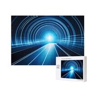 Phayah Puzzle a tunnel con luce temporale, per adulti, 300 pezzi, decorazione per la casa, festa di compleanno, per uomini e donne, 40 x 28 cm
