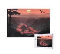 Phayah Puzzle all'alba nella valle per adulti 1000 pezzi. Decorazione per la casa festa di compleanno per uomini e donne 29,5 x 50 cm