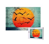 Phayah Puzzle all'alba sul mare per adulti 1000 pezzi. Decorazione per la casa festa di compleanno per uomini e donne 29,5 x 50 cm