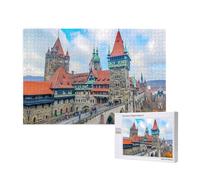 Phayah Puzzle antico castello per adulti 1000 pezzi. Decorazione per la casa festa di compleanno per uomini donne 29,5 x 50 cm