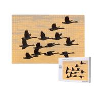 Phayah Puzzle autunnale con oche volano a sud per adulti, 1000 pezzi, decorazione per la casa, festa di compleanno per uomini e donne, 29,5 x 50 cm