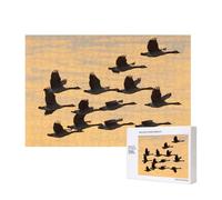 Phayah Puzzle autunnale oche volano sud per adulti, 300 pezzi. Decorazione per la casa festa di compleanno per uomini e donne 15,7 x 28 cm