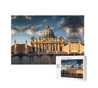 Phayah Puzzle Basilica di San Pietro 300 Pezzi Per Puzzle Puzzle In Legno Per La Famiglia Amico Decorazione Della Casa Wall Art 15.7 X 11 In
