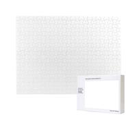 Phayah Puzzle bianchi a tinta unita per adulti 500 pezzi giocattoli per lo sviluppo dell'intelligenza dei bambini 20,4 x 38,1 cm