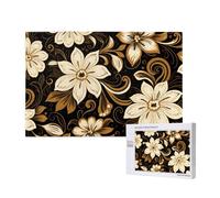 Phayah Puzzle bianco a sette petali di fiori per adulti 1000 pezzi. Decorazione per la casa festa di compleanno per uomini e donne 29,5 x 19,7