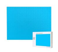 Phayah Puzzle blu chiaro tinta unita per adulti 500 pezzi giocattoli per lo sviluppo dell'intelligenza dei bambini 20,4 x 38,1 cm