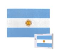 Phayah Puzzle con bandiera argentina da 1000 pezzi per puzzle puzzle in legno per famiglia amico decorazione della casa arte da parete 29,5 x 50 cm