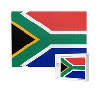 Phayah Puzzle con bandiera del Sud Africa per adulti, 500 pezzi. Decorazione per la casa festa di compleanno per uomini e donne 20,4 x 38,1 cm