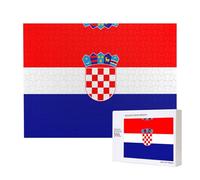 Phayah Puzzle con bandiera della Repubblica di Croazia puzzle unico immagine artistica da parete per decorazione domestica 500 pezzi