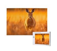 Phayah Puzzle con canguro che salta per adulti, 1000 pezzi, decorazione per la casa, festa di compleanno per uomini e donne, 75 x 50 cm