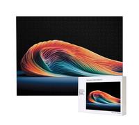 Phayah Puzzle con linee arcobaleno in rilievo per adulti 500 pezzi giocattoli per lo sviluppo dell'intelligenza dei bambini 20,4 x 38,1 cm