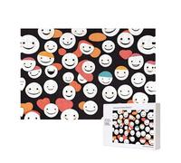 Phayah Puzzle con sorriso sfumato 300 pezzi per puzzle puzzle in legno per familiari amici decorazione domestica arte da parete 15,7 x 28 cm
